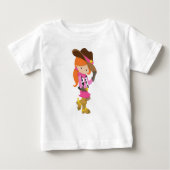 Cowgirl, Sheriff, Western, Land, Orangenhaar Baby T-shirt (Vorderseite)