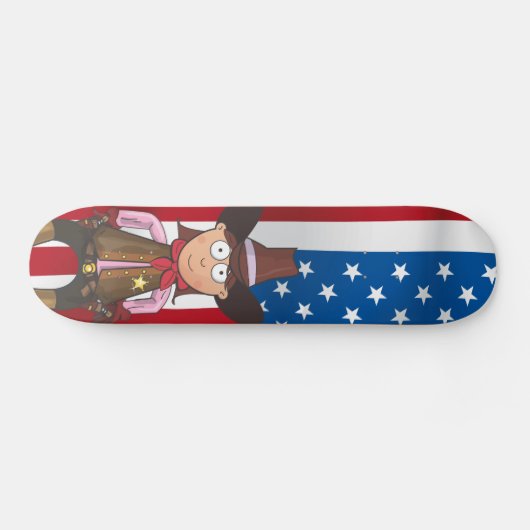 Cowgirl Skateboard (Horizontal)