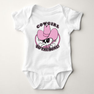 Cowgirl Skull Baby Strampler