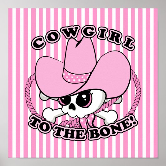 Cowgirl Skull Poster (Vorne)