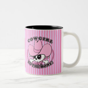 Cowgirl Skull Zweifarbige Tasse