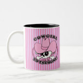 Cowgirl Skull Zweifarbige Tasse (Links)