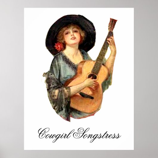 Cowgirl Songstress Poster (Vorne)