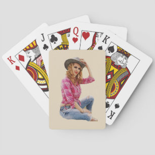 Cowgirl Spielkarten