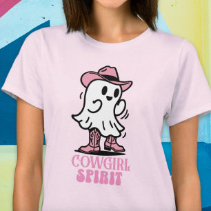 Cowgirl Spirit Halloween Niedlich Western Ghost Sh T-Shirt