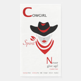 Cowgirl Spirit Paper Handtücher Serviette