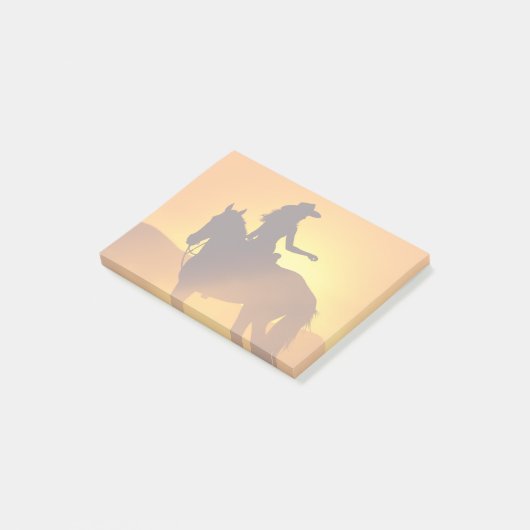 Cowgirl Sticky Notes Post-it Klebezettel (angewinkelt)