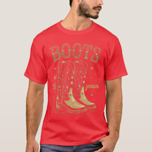 Cowgirl-Stiefel auf dem Boden Western-Stiefel Lust T-Shirt