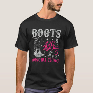 Cowgirl Stiefel Bling Es Ist Eine Cowgirl Sache L T-Shirt
