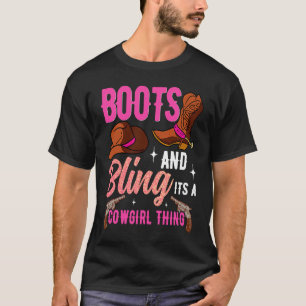 Cowgirl-Stiefel Glanz Es Ist Eine Cowgirl-Sache La T-Shirt
