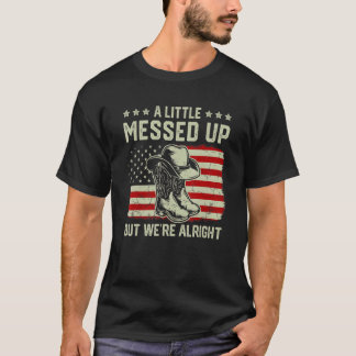 Cowgirl Stiefel Hut Ein bisschen durcheinander Abe T-Shirt