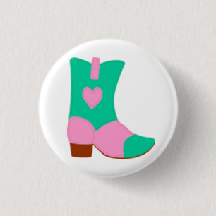 Cowgirl-Stiefel mit Herzentwurf Button