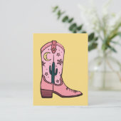 Cowgirl-Stiefel Postkarte (Stehend Vorderseite)