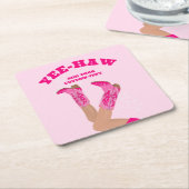 Cowgirl-Stiefel Rechteckiger Pappuntersetzer (angewinkelt)