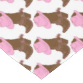 Cowgirl-Stiefel Tischdecke (Schrägansicht)