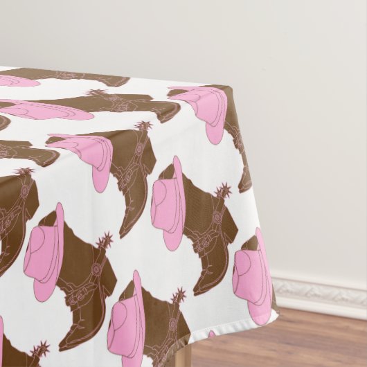 Cowgirl-Stiefel Tischdecke (Beispiel)