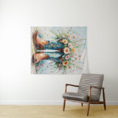 Cowgirl Stiefel und Blume Tapestry | Wall Art Wandteppich (Beispiel (Horizontal))