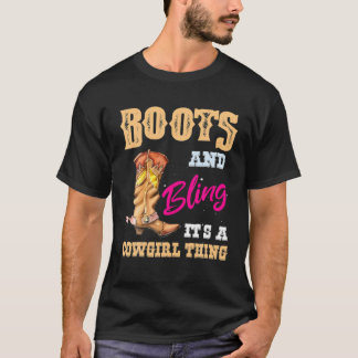 Cowgirl-Stiefel und Glamour Es ist eine Cowgirl-Sa T-Shirt