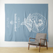 Cowgirl Strand Bacheloretto Kulisse Wandteppich (Beispiel (Horizontal))