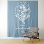 Cowgirl Strand Bacheloretto Kulisse Wandteppich (Beispiel)