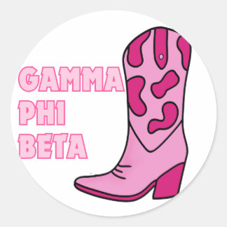 Cowgirl-Studentinnenverbindung Runder Aufkleber