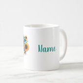 Cowgirl Sunflower Personalisiert Kaffeetasse (VorderseiteRechts)