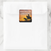 Cowgirl Sunset Horseback Ride Stickers (Tasche)
