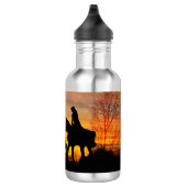 Cowgirl Sunset Horseback Ride Wasserflasche (Rechts)