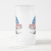 Cowgirl-Tasse des Weg-66 Mattglas Bierglas (Mittel)