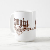 Cowgirl-Tassen Kaffeetasse (Vorderseite Links)