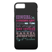 Cowgirl-Telefon-Kasten Case-Mate iPhone Hülle (Rückseite)