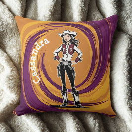 Cowgirl Throw Kissen