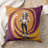 Cowgirl Throw Kissen (Decke)
