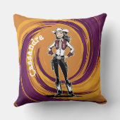 Cowgirl Throw Kissen (Rückseite)