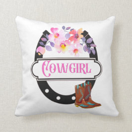 Cowgirl Throw Kissen 
