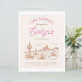 Cowgirl Time Kapselunterschrift | Party des Wester (Stehend Vorderseite)