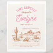 Cowgirl Time Kapselunterschrift | Party des Wester (Vorderseite)