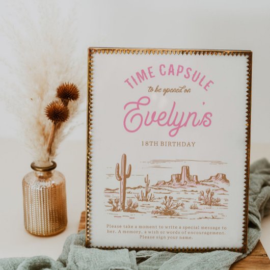 Cowgirl Time Kapselunterschrift | Party des Wester