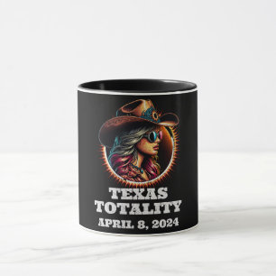 Cowgirl Total Solar Eclipse 4.08.2024 Texas Tasse
