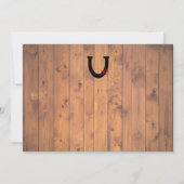 Cowgirl und Cowboy Cookout/GRILLEN Einladung (Rückseite)