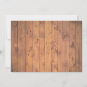 Cowgirl und Cowboy Empfang Einladung (Rückseite)