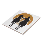 Cowgirl und Cowboy Fliese (Seite)