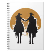 Cowgirl und Cowboy Notizblock (Vorderseite)