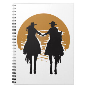 Cowgirl und Cowboy Notizblock