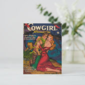 Cowgirl und Cowboy Postkarte (Stehend Vorderseite)