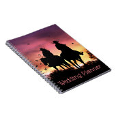 Cowgirl und Cowboy Wedding Planner Notizblock (Rechte Seite)