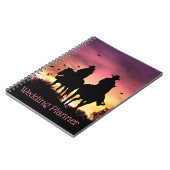 Cowgirl und Cowboy Wedding Planner Notizblock (Linke Seite)