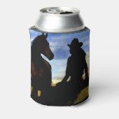 Cowgirl und Horse Country Western Dosenkühler (Kanne Rückseite)