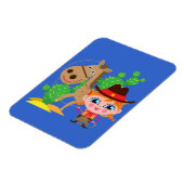 Cowgirl und Pferd Magnet (Linke Seite)