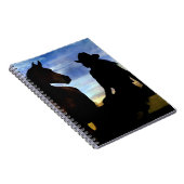 Cowgirl und Pferd Notizblock (Rechte Seite)